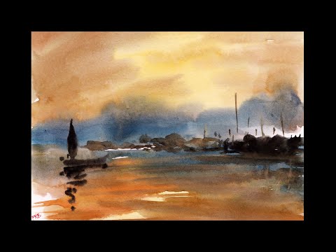 What Is Wet On Wet Technique In Watercolor | Wet in Wet Technique For Beginners | PRB ARTS