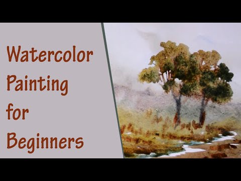 Watercolor Landscape Painting Step By Step Tutorial Guide For Beginners | PRB ARTS
