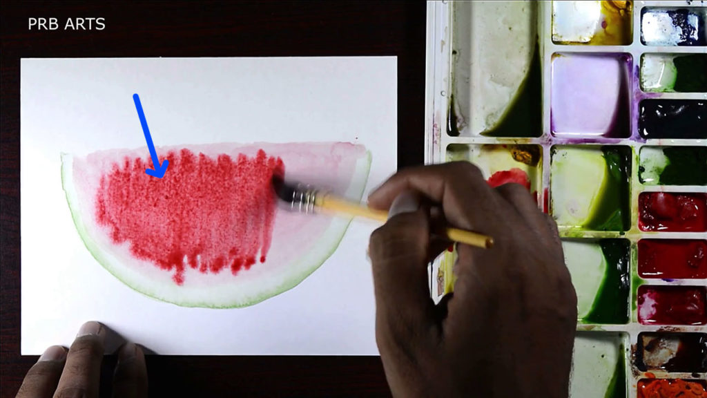 watermelon watercolor painting tutorial