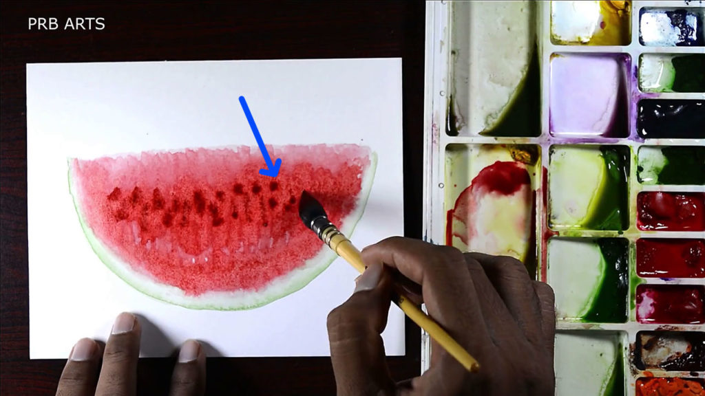 watermelon watercolor painting tutorial