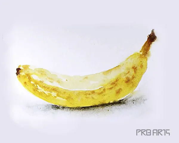 how to paint a banana