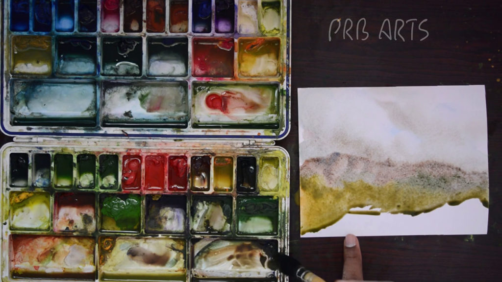 how to start a watercolor painting