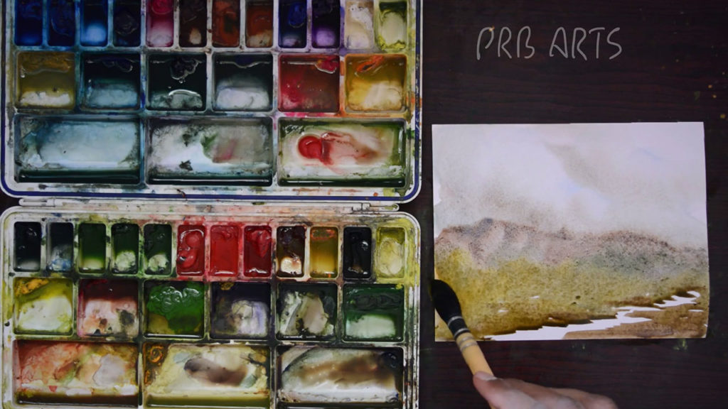 how to start a watercolor painting