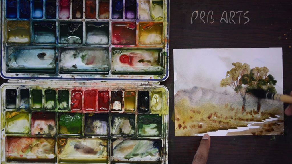 how to start a watercolor painting