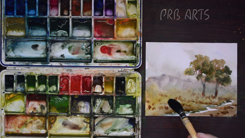 how to start a watercolor painting