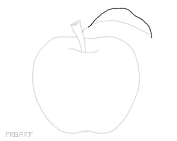 learn how to draw an apple easy step by step drawing guide for beginners - step 08
