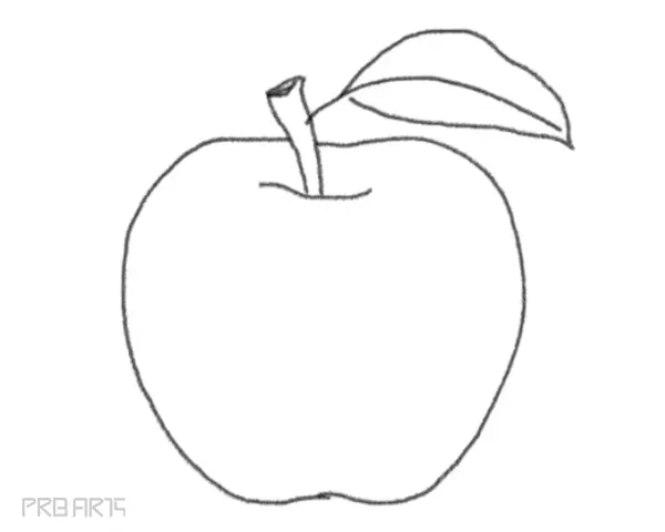 How to Draw an Apple  Easy Drawing Tutorial For Kids