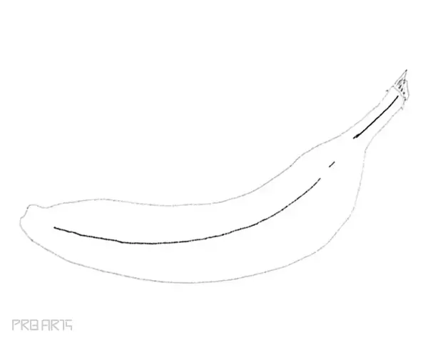 how to draw a banana - step 06