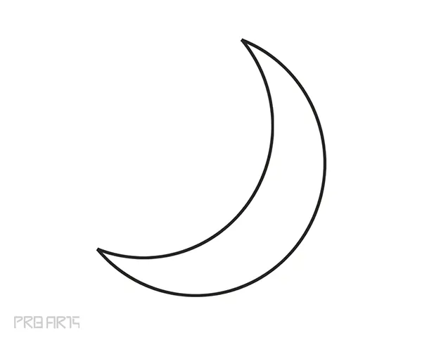 drawing half moon