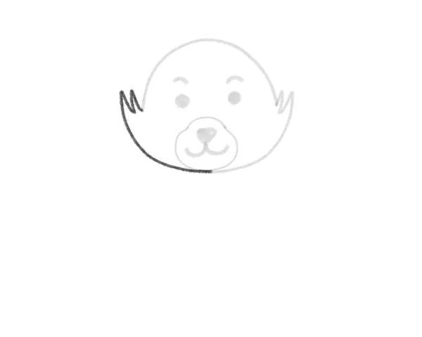 red panda cartoon drawing tutorial for kids - step 10