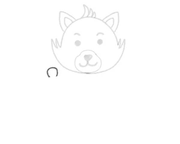 red panda cartoon drawing tutorial for kids - step 16