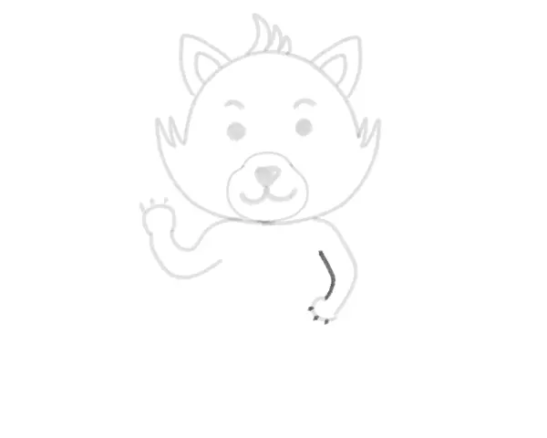 red panda cartoon drawing tutorial for kids - step 22