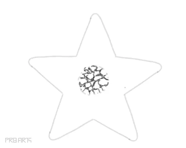 starfish drawing -step by step tutorial guide for beginners - step 18