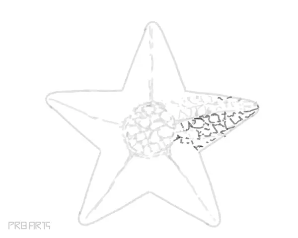 starfish drawing -step by step tutorial guide for beginners - step 25