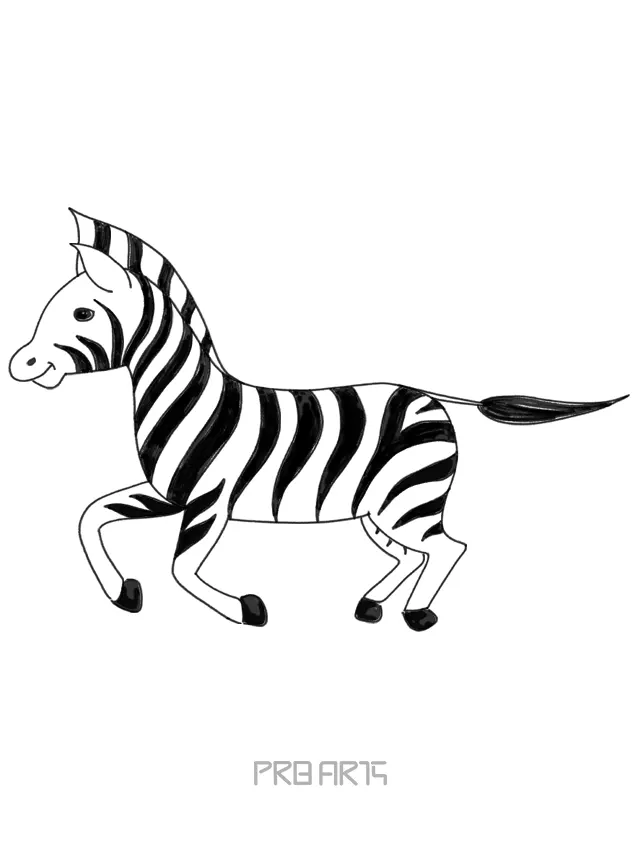 Zebra Drawing for Kids - PRB ARTS