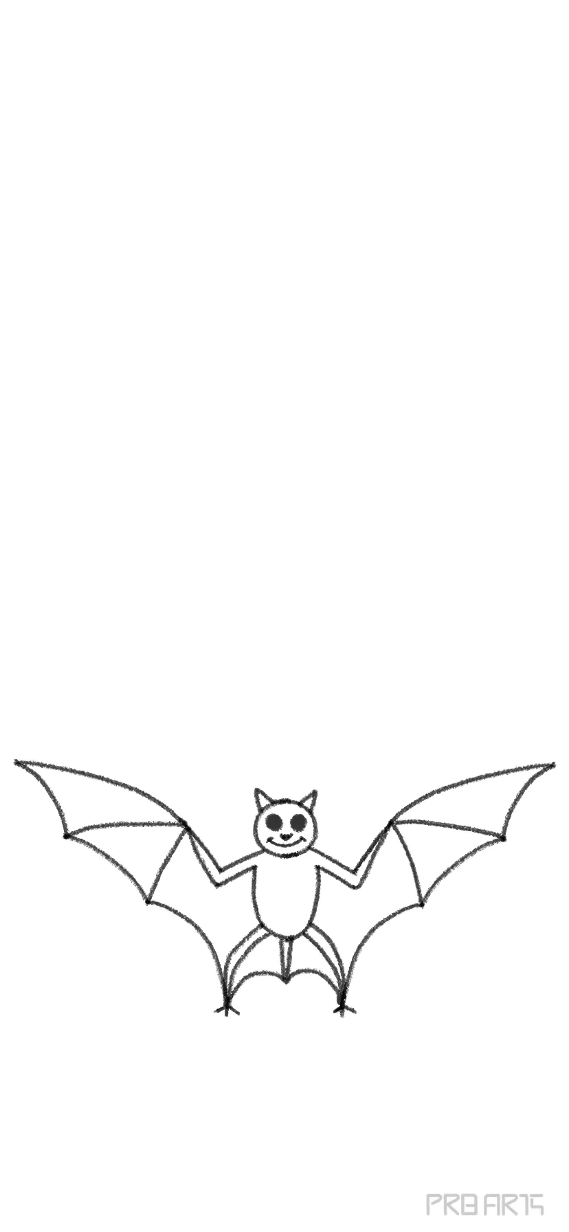 bat drawing for kids