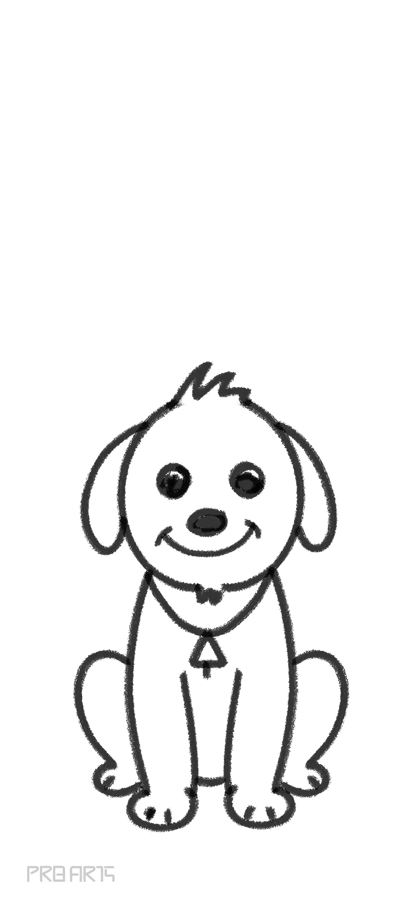 Dog Drawing Easy - PRB ARTS