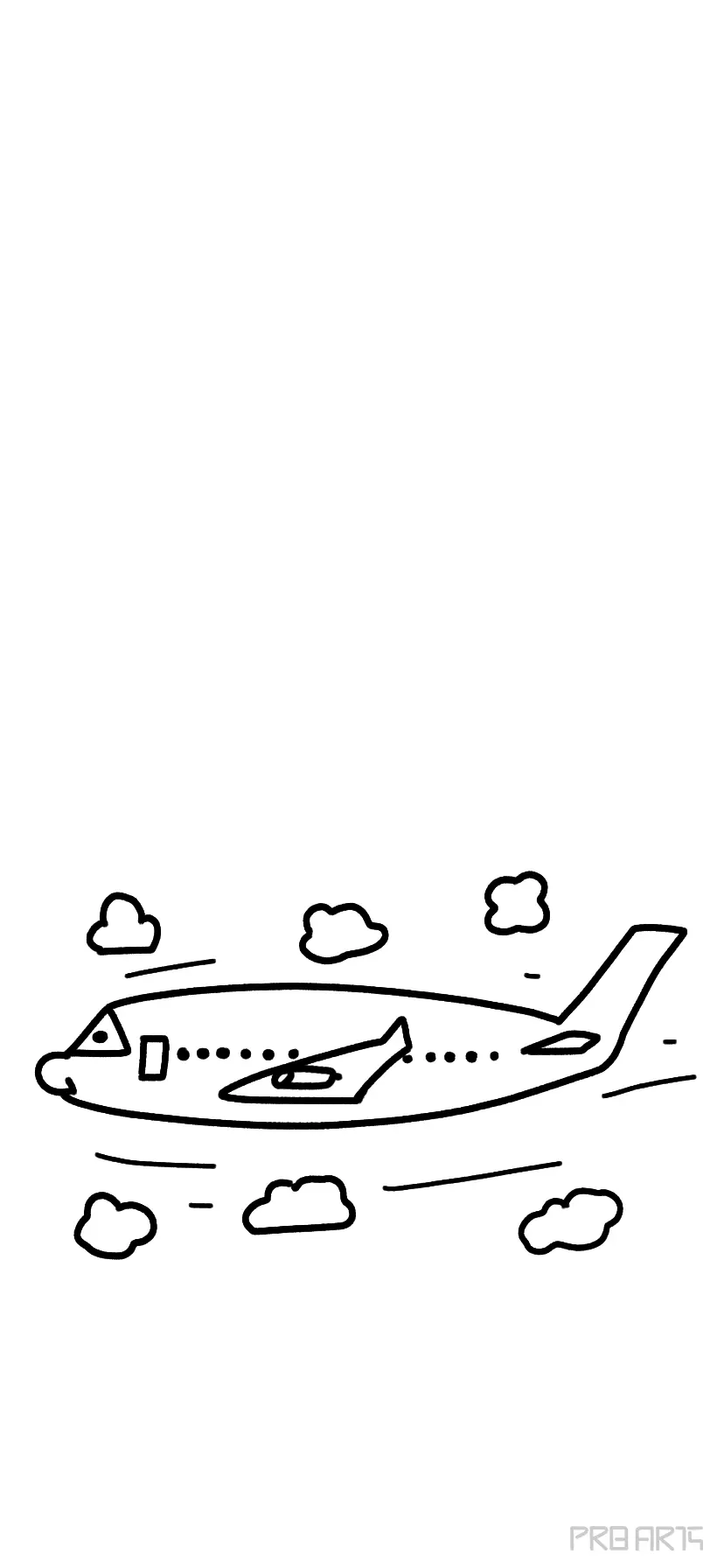 How to Draw an Airplane With Wings Tail  Windows  basicdrawcom