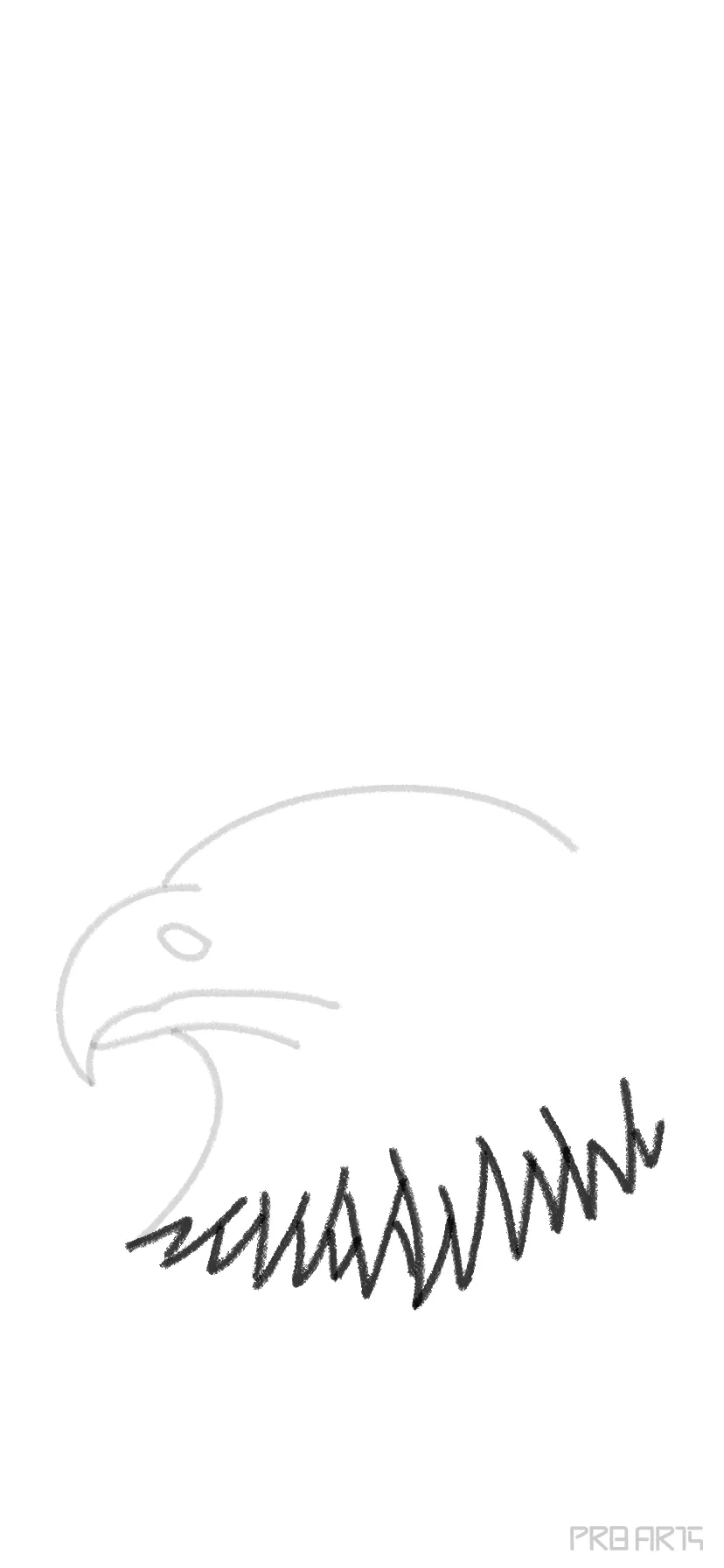 simple eagle head drawings
