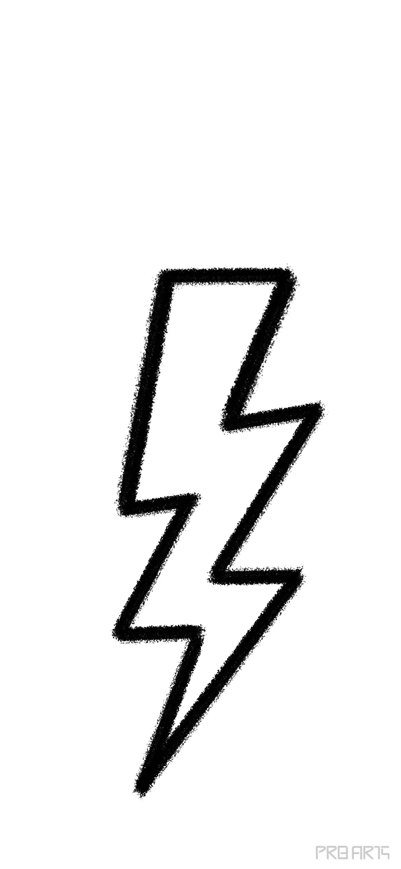 Easy Lightning Bolt Drawing for Kids - PRB ARTS