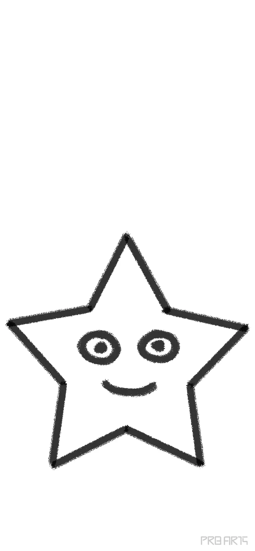 How to Draw A Cartoon Star - Easy Drawing for Kids - PRB ARTS