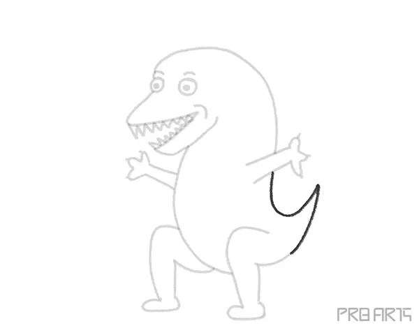 How To Draw A Funny Monster Easy Drawing Tutorial Step-by-Step Guide - Step 07