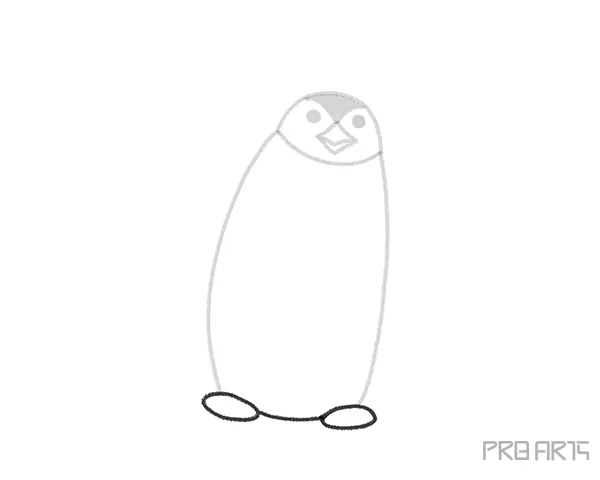 Penguin Step by Step Drawing Tutorial for Kids - Step 05