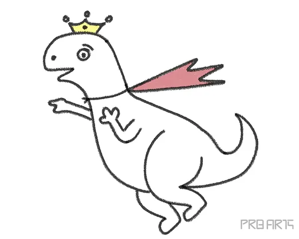 How to Draw a Funny Cartoon T-Rex Dinosaur
