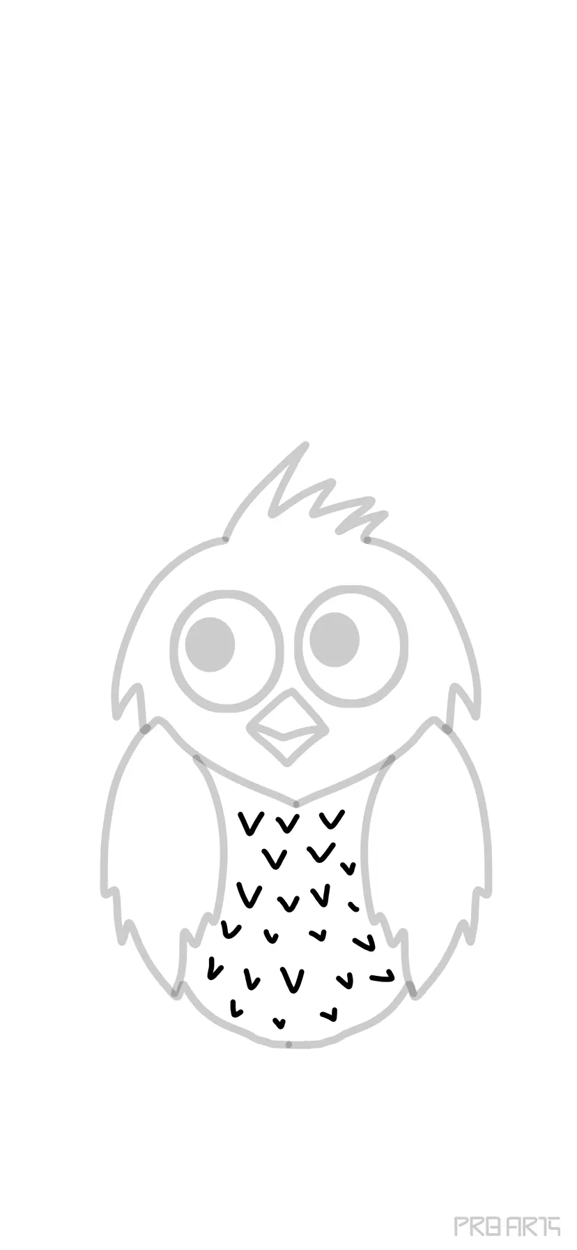 How to Draw a Barn Owl Step by Step Birds Animals FREE Online   Owls  drawing Owl drawing simple Bird drawings