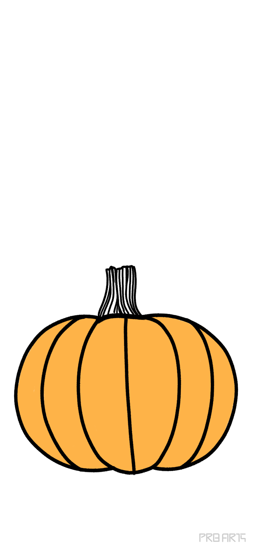 Cute Realistic Pumpkin Drawing · Creative Fabrica