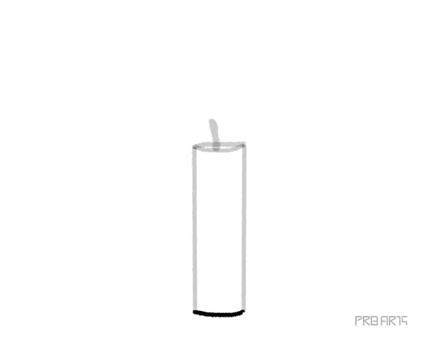 How to Draw A Candle an Easy Drawing Tutorial Created for Kids and Beginners - Step 05