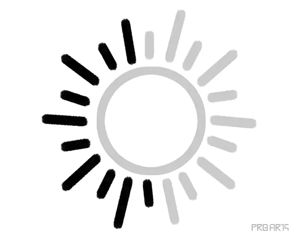 How to Draw The Sun Easy Outline Drawing Tutorial Step-by-Step Guide for Beginners - 12