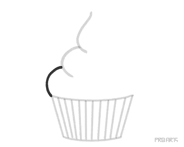 How to Draw a Cupcake an Easy Step-by-Step Drawing Tutorial Complete Guide for Beginners - 08