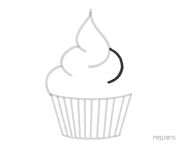 How to Draw a Cupcake an Easy Step-by-Step Drawing Tutorial Complete Guide for Beginners - 10