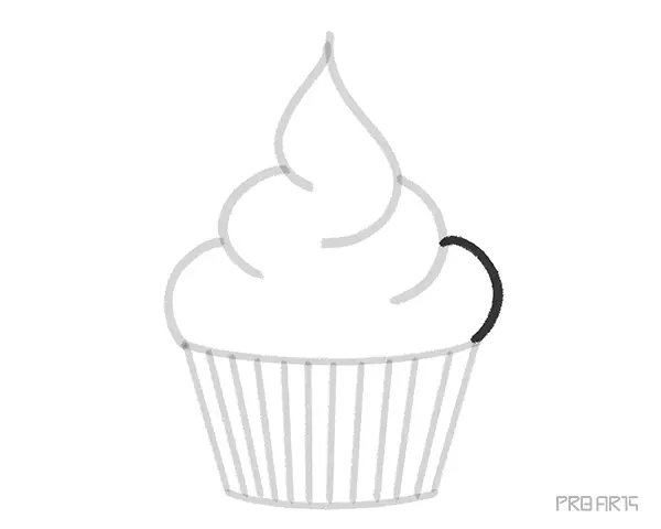 How to Draw a Cupcake an Easy Step-by-Step Drawing Tutorial Complete Guide for Beginners - 11