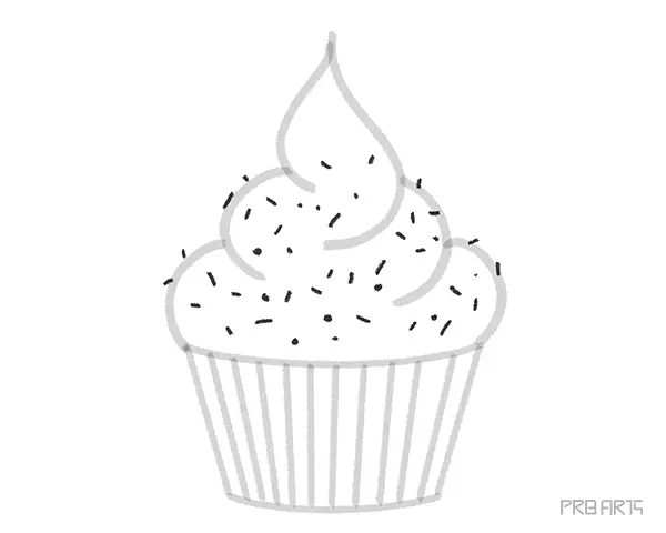 How to Draw a Cupcake an Easy Step-by-Step Drawing Tutorial Complete Guide for Beginners - 12