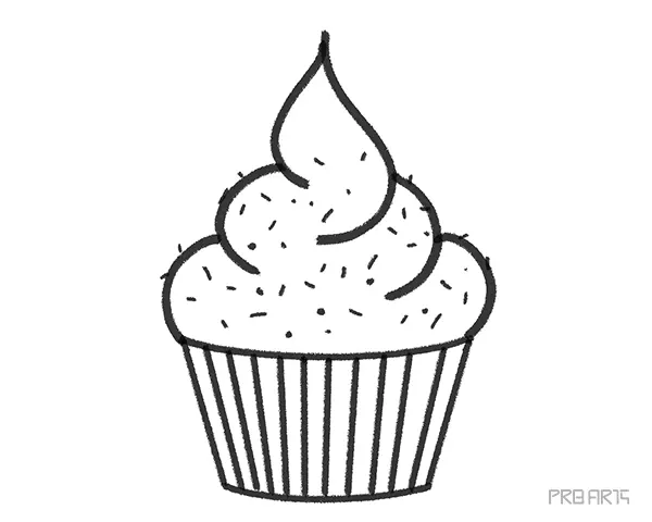 How to Draw a Cupcake an Easy Step-by-Step Drawing Tutorial Complete Guide for Beginners - 13