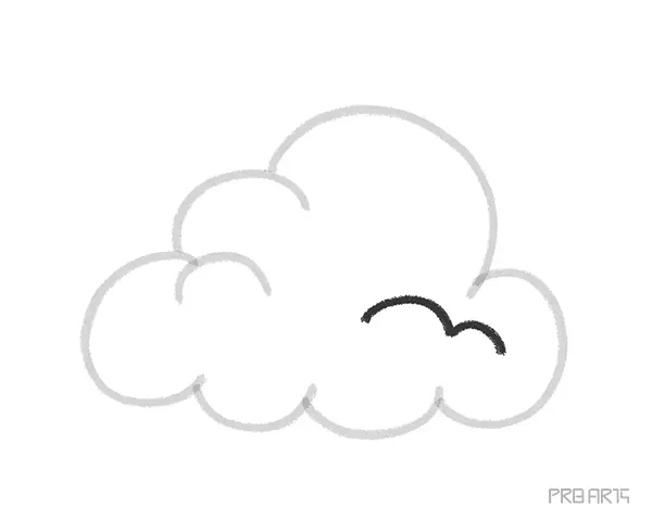 learn how to draw a cloud with simple and easy drawing steps created for kids and beginners - step 08