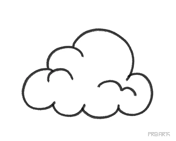 Sketch clouds hand drawn sky cloudscape outline Vector Image