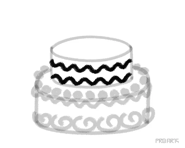 learn how to draw a birthday cake an easy step by step drawing tutorial specially designed for kids and beginners - 13