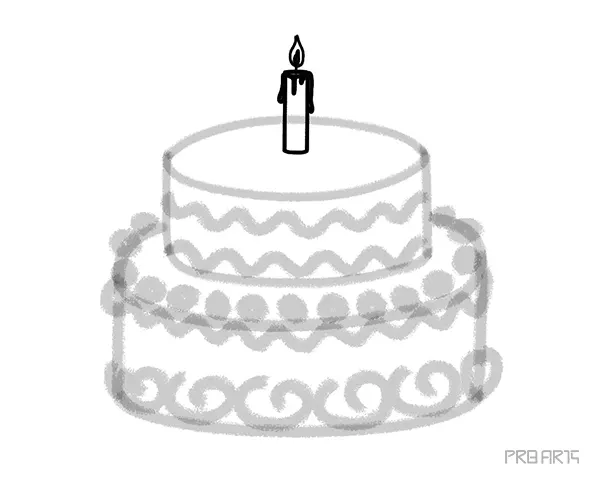 learn how to draw a birthday cake an easy step by step drawing tutorial specially designed for kids and beginners - 14
