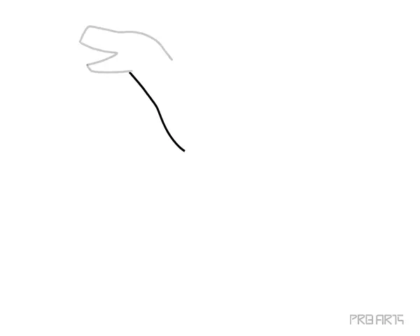 How to draw a walking dinosaur - PRB ARTS