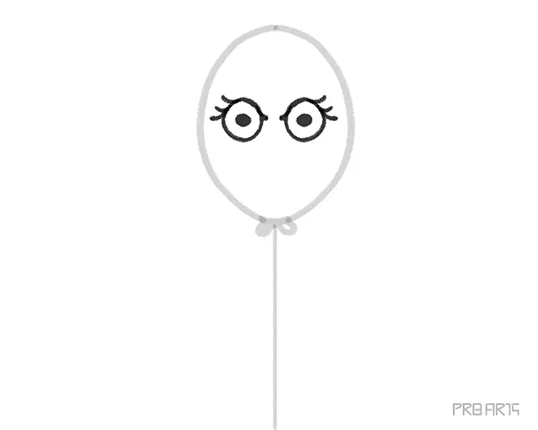 learn how to draw cartoon style balloon an easy step-by-step drawing tutorial created for kids - step 05