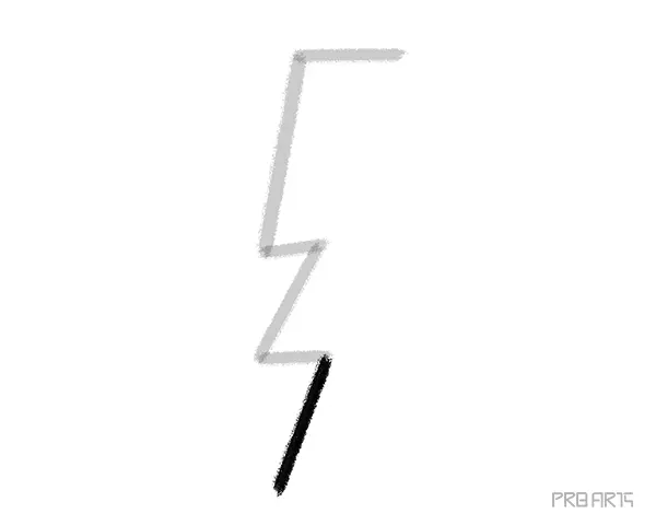 learn how to draw the lightning bolt this drawing tutorial is created for kids and beginners - step 06