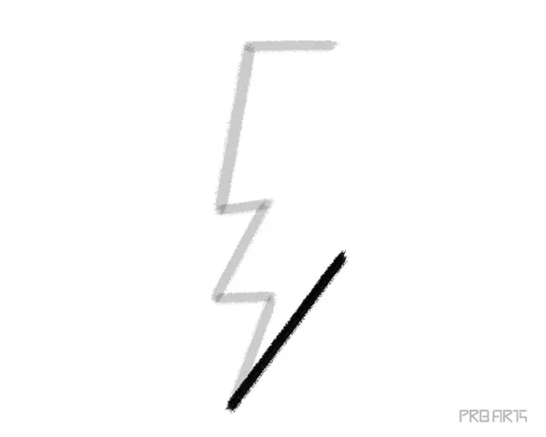 learn how to draw the lightning bolt this drawing tutorial is created for kids and beginners - step 07