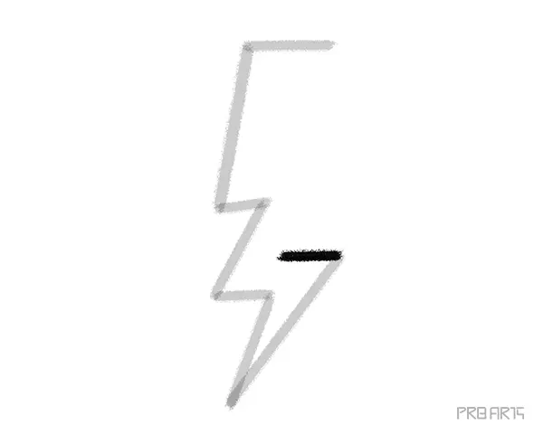 learn how to draw the lightning bolt this drawing tutorial is created for kids and beginners - step 08