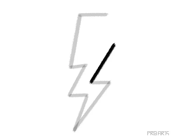 learn how to draw the lightning bolt this drawing tutorial is created for kids and beginners - step 09