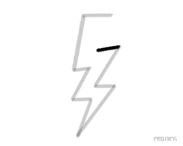 learn how to draw the lightning bolt this drawing tutorial is created for kids and beginners - step 10