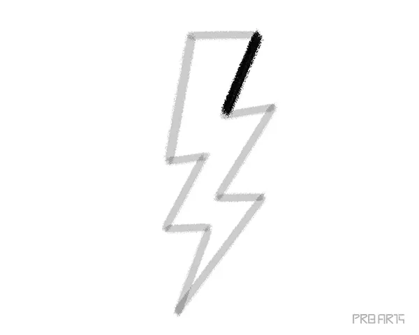 learn how to draw the lightning bolt this drawing tutorial is created for kids and beginners - step 11