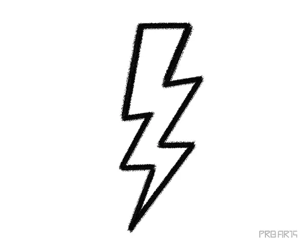 Lightning Bolt Symbol Drawing for Kids - PRB ARTS